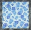 Электропростынь односпальная Lux Electric Blanket Blue Flowers 155x75 см 0