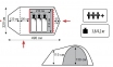 Трехместная палатка Tramp Lite Twister 3+1 олива 0