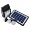 Солнечная зарядная станция GDTimes GD 105 солнечная панель + фонарь + 3 лампы