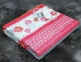 Электропростынь полуторная Lux Electric Blanket Pink/Gray Flowers 155x120 см